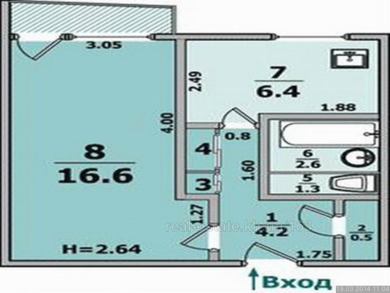 План квартиры чешка